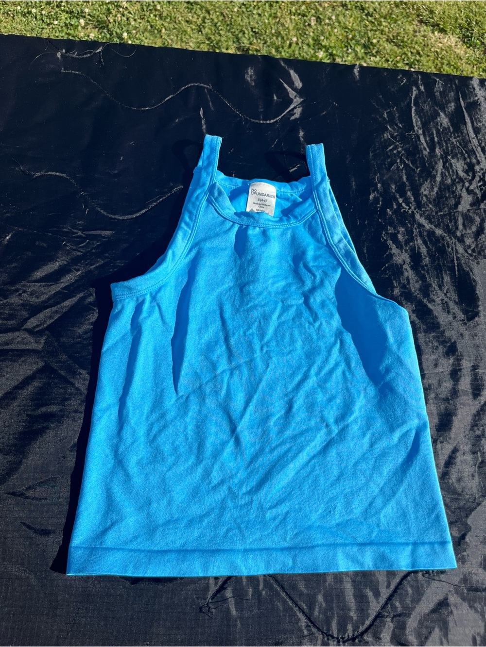 No Boundaries Electric Blue Racerback Tank